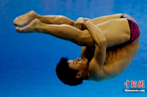 亚运跳水男子1米跳板 中国选手何敏夺金
