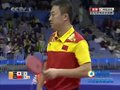 视频：乒球男双半决赛 日本选手发球出台