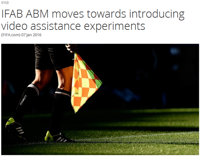 足球规则或迎重大变革:引进录像执法 可换4人