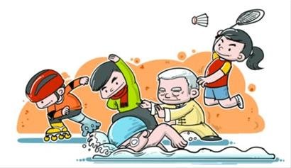 神鬼漫画:体坛不等于a神鬼做广播操是灵药金牌日本漫画图片