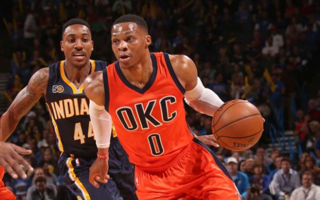 蒂格30+9步行者加时胜雷霆 韦少连续两场三双