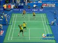 视频：羽毛球混双 马晋网前抢攻推球得分2-0