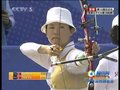 视频：射箭女子1/8决赛 权云实崔圣姬同场竞技