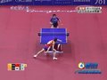 视频：乒球男单半决赛决胜局 马龙11-9朱世赫