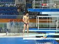 视频：跳水男子3米板 罗玉通入水角度不够