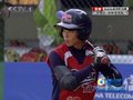 视频：亚运垒球决赛 中华台北队两人出局