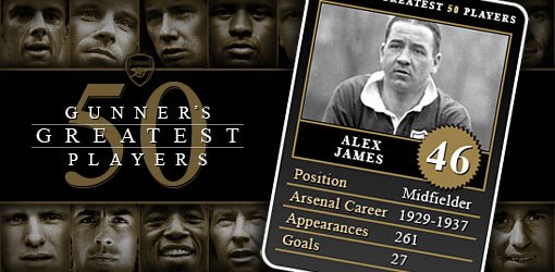 克斯·詹姆斯_五十大球星_历史_阿森纳中文官