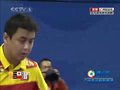 视频：乒球男单半决赛 王皓回球下网1-2落后