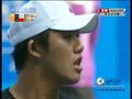 视频：网球男双 李欣翰网线拦截成功40-30