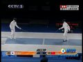 视频：男子个人重剑决赛 韩国选手金元晋夺冠