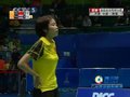 视频：羽球女团决赛 泰选手失误汪鑫连得两分