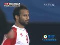 视频：男足半决赛 阿联酋队员抽射险破门