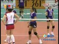 视频：女排小组赛 中国队用力过猛扣球出界