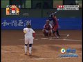 视频：垒球附加赛 中华台北外场高飞被接杀