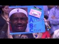 视频：NBA总决赛第五场 球迷羞辱皇帝送纸巾