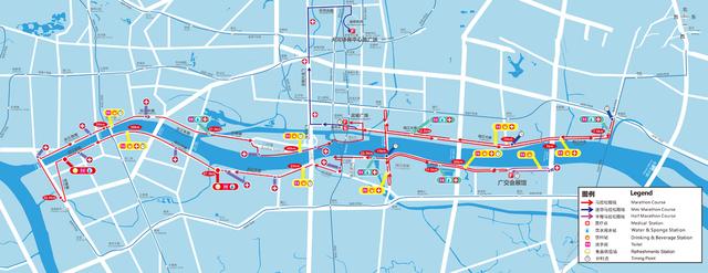 2015广州马拉松赛路线图