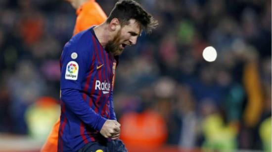 巴萨vs巴拉多利德:梅西罚进点球(1-0)