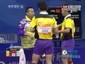 视频：乒球男双半决赛 王皓反拍进攻出界