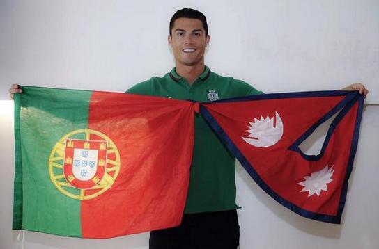皇马头牌力挺尼泊尔 C罗:葡萄牙与你们同在_体育_腾讯网