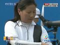 视频：射箭女团赛21箭后 蒙古发挥失误得7环
