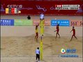 视频：男子沙滩排球决赛 高鹏杀斜线12-10