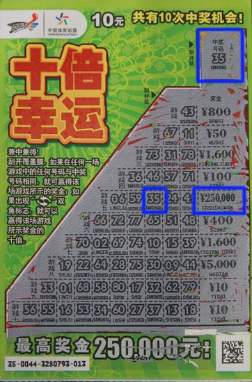 顶呱刮送大礼 十倍幸运25万大奖送大连彩民