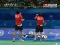 视频：羽球混双半决赛 中国队配合失误10-11