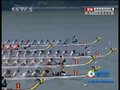 视频：龙舟比赛开始 500米直道竞速竞争激烈