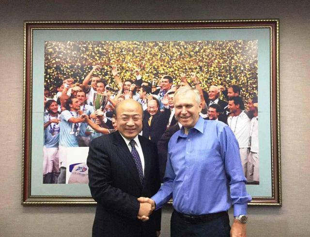 北京市足协副主席王辉会见比利时前首相