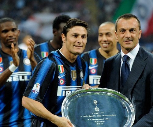 萨内蒂收获千场里程碑 足球史有此伟业仅十人