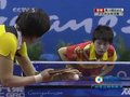 视频：乒球女单决赛 李晓霞抢攻获局点