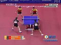 视频：乒球男双国手会战 马琳搏杀直线得分