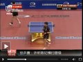 视频：世乒赛男单 中国小将许昕陈玘横扫晋级