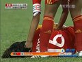 视频：中韩女足小组赛拼抢激烈 张娜受伤倒地