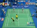 视频：女子羽毛球 王晓理中路大力杀球得分