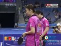 视频：乒乓球混双决赛 香港选手逐渐占上风