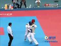 视频：男子跆拳道决赛 伊朗队员连续进攻