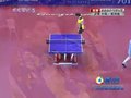 视频：乒球女团决赛 第二局郭焱开局不顺