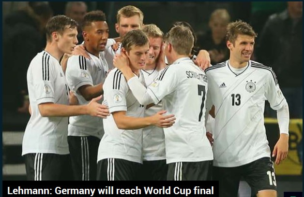 莱曼:德国能进世界杯决赛 英格兰?肯定没戏