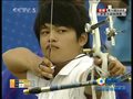 视频：射箭女团铜牌战 中华台北三箭领先2环