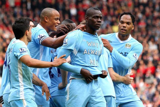 比前忆老东家巴洛特利 AC米兰发图支持曼城:难