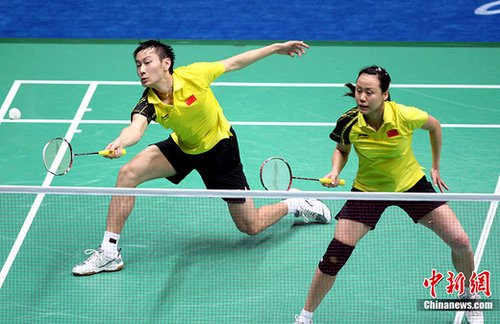 张楠\/赵芸蕾进亚运羽球混双决赛 欲为队友报仇