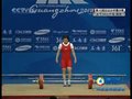 视频：举重赛场朝鲜选手钟春美举起127kg