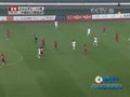 视频：男足1/8决赛 中国队前场配合远射偏出