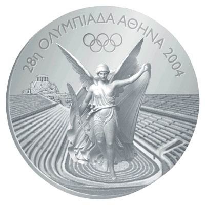 图片说明：雅典奥运金牌