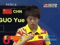 视频：乒球女单决赛 李晓霞变向拉球出界
