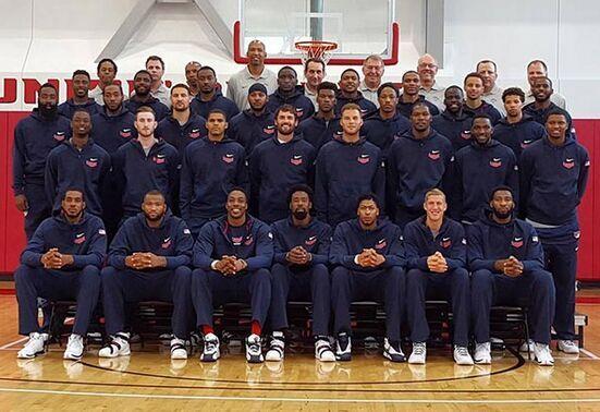 美国男篮蓝白分组曝光 哈登联手库里对抗詹皇_体育_腾讯网