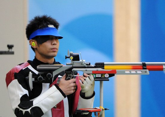 中国射击队运动员+朱启南