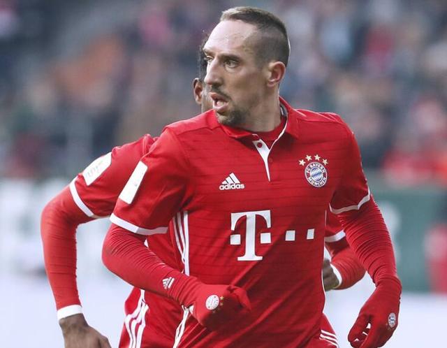 Franck ribery training injury or out for three to four weeks out of the champions league war gunners