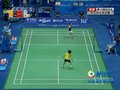 视频：羽球女单决赛 王适娴战术灵活吊球得分